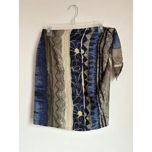 Vintage The Limited Silk Wrap Tie Skirt Y2K Artsy Hippie Coastal Beach‎ Vacation